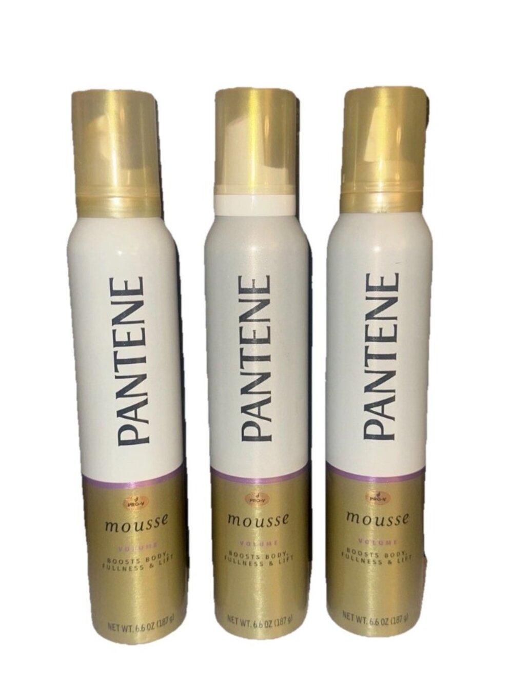 3 Pantene Pro-V Volume Boosting Mousse Boosts Body & Fullness Lightweight 6.6oz